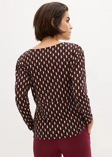 Maglia con drappeggio, bonprix