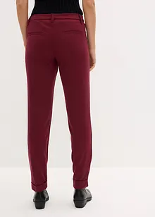 Pantaloni a sigaretta con risvolto, bonprix