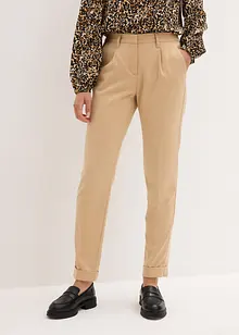 Pantaloni a sigaretta con risvolto, bonprix