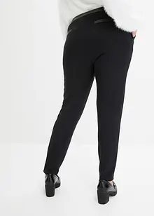 Leggings in jersey consistente con dettagli in similpelle, bonprix