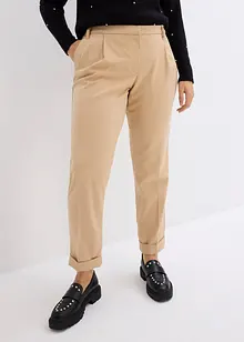 Pantaloni a sigaretta con risvolto, bonprix