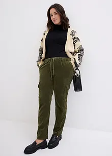 Pantaloni con elastico in vita in velluto a coste, bonprix