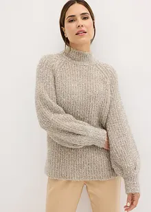 Maglione in filato piumato, bonprix