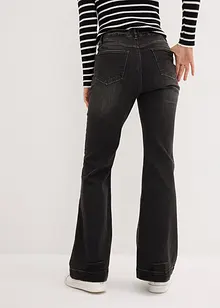 Jeans bootcut con cinta comoda, a vita alta, bonprix