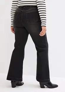 Jeans bootcut con cinta comoda, a vita alta, bonprix