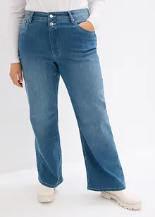 Jeans termici straight, a vita alta, bonprix