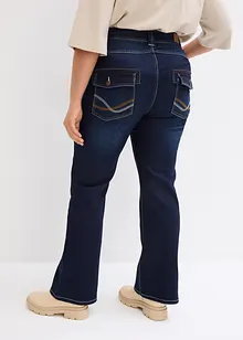 Jeans termici bootcut a vita media, bonprix