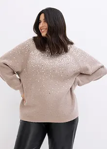 Maglione con paillettes, bonprix