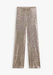 Pantaloni di jersey con paillettes, bonprix