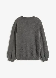 Maglione oversize con scollatura profonda al dorso, bonprix