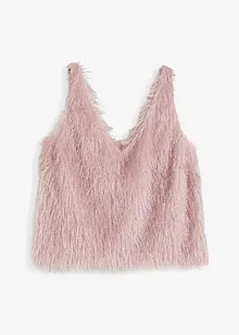 Top con filato peloso, bonprix