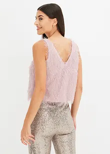 Top con filato peloso, bonprix