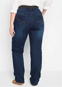 Jeans boyfriend con cinta comoda, vita media, bonprix