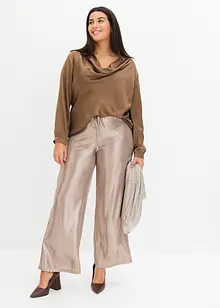 Pantaloni in satin lucido, bonprix