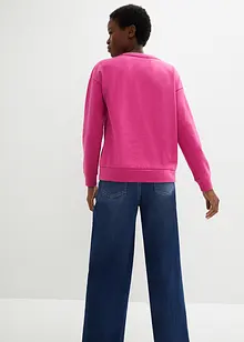 Felpa con ricamo, bonprix