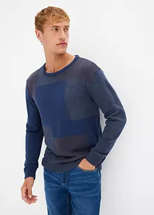 Maglione a girocollo con cotone, bonprix