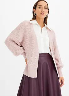 Cardigan oversize con filo glitterato, bonprix