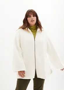 Giacca in pile teddy con spacchi laterali, bonprix