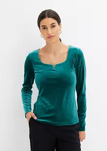 Maglia in velluto morbido, bonprix