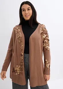 Cardigan con paillettes, bonprix