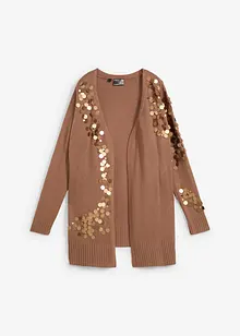 Cardigan con paillettes, bonprix