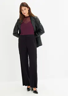 Maglia a maniche lunghe con mesh, bonprix