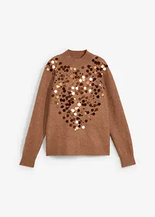 Maglione con paillettes, bonprix