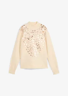 Maglione con paillettes, bonprix