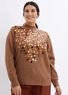 Maglione con paillettes, bonprix