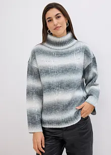 Maglione con colori sfumati e paillettes, bonprix