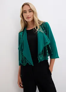 Bolero di chiffon con paillettes, bonprix