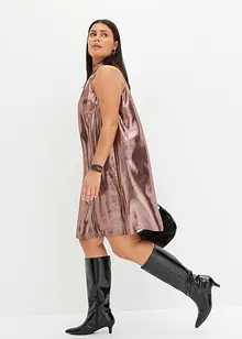 Abito corto in satin fine, bonprix
