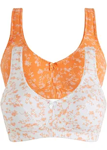 Reggiseno senza ferretto  con cotone biologico (pacco da 2), bonprix