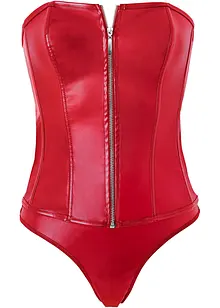 Corsetto e perizoma in similpelle (set 2 pezzi), bonprix