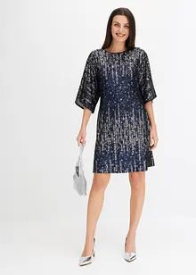 Abito oversize in paillettes, bonprix