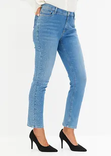 Jeans straight con strass, bonprix