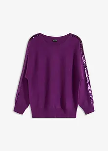 Maglione con paillettes, bonprix