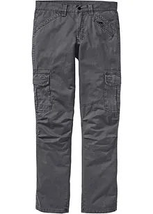 Pantaloni cargo in puro cotone relaxed fit, straight, bonprix