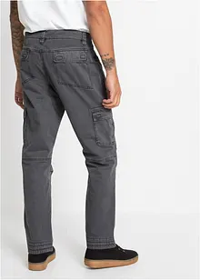 Pantaloni cargo in puro cotone relaxed fit, straight, bonprix
