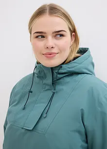 Giacca tecnica da sci da infilare con fodera in pile, impermeabile, oversize, bonprix
