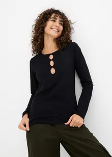 Maglia a maniche lunghe con cut-out, bonprix