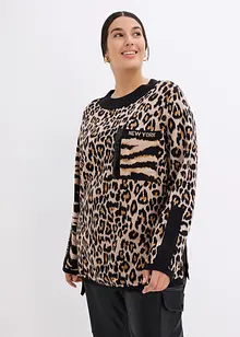 Maglione leopardato, bonprix