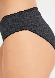 Slip con fili glitterati (pacco da 4), bonprix