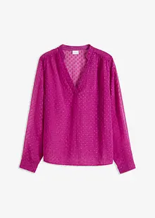 Blusa di chiffon operato, bonprix