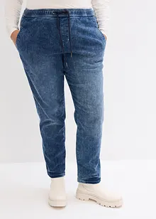 Jeans termici boyfriend, a vita media, bonprix