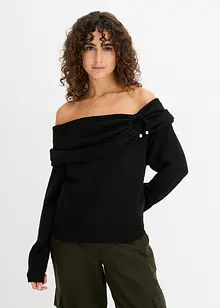 Maglione con spalle scoperte, bonprix