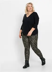 Maglia con maniche a 3/4 in misto viscosa elastan, bonprix