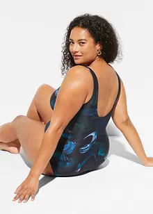 Costume intero con arricciatura e effetto modellante leggero, bonprix