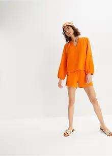 Blusa oversize in mussola di cotone, bonprix
