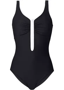 Costume intero con cerniera e effetto modellante leggero, bonprix